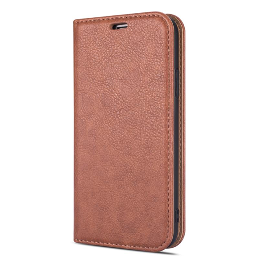 Rico Vitello Magnetic Book Case iPhone 12 Bruin