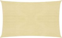 vidaXL Zonnezeil 2,5x4,5 m HDPE Beige