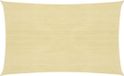 vidaXL Zonnezeil 2,5x4,5 m HDPE Beige