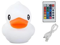 Lampe de nuit canard LED RGB avec télécommande USB