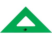 Liderpapel Geodriehoek, 25 cm, acryl, groen