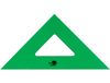 Liderpapel Geodriehoek, 25 cm, acryl, groen