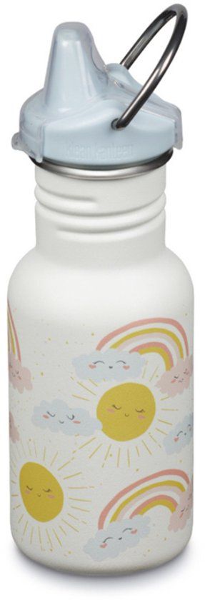 Klean Kanteen Kinder Drinkfles Classic Narrow 355ml/12oz met sippydop - Rainbows