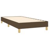 VidaXL Bedframe - Zonder Matras - 80x200 cm - Stof - Donkerbruin
