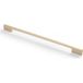 GTV Meubelgreep EXTEND – stanggreep aluminium 350 mm, keukengreep, kastgreep, lichtgoud geborsteld, gatafstand 320 mm, ladegreep, modern, designer meubelbeslag elegant