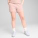 PUMA ESS Small No. 1 Logo short met hoge taille voor Dames, Roze, Maat L
