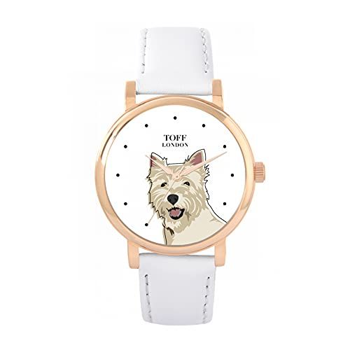Toff London West Highland Terrier Hoofd Hondenhorloge - 5059656811466