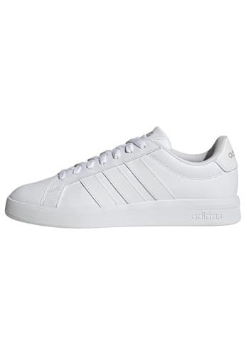 adidas Grand Court Base 3.0 Shoes herenschoenen, Ftwr Wit/Ftwr Wit/Grijs Twee, 44 EU