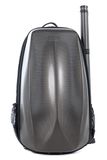 GEWA Space Bag Titanium met strijkstoketui - Vioolkoffer/rugzak voor 1/2-1/4 violen - Polycarbonaat buitendeksel - Ergonomische achterkant - Accessoirevakken