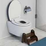 Merkloos / Sans marque GNDM Precision Components Ltd. Wc-bril Family wit met softclosemechanisme en snelsluiting, met afneembaar kinderzitje, 150 kg belastbaar