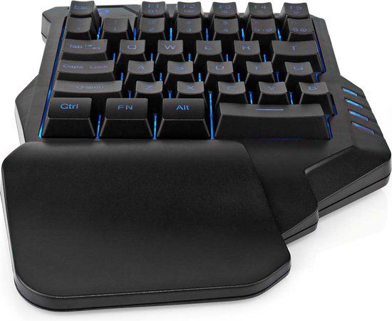 Nedis Bedraad Gaming Toetsenbord - USB - RGB - QWERTZ - Zwart