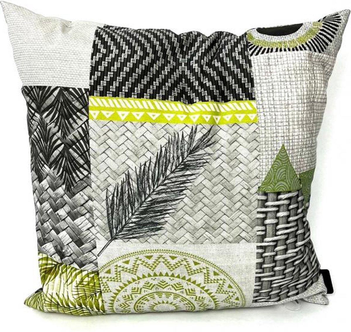 Madison sierkussen 50x50 cm Dean grey/green