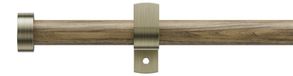 Tringle à rideaux extensible 76-135cm - Tringle à rideaux en bois avec embouts décoratifs