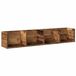 vidaXL Cd-wandschap 100x18x18 cm bewerkt hout oud houtkleurig