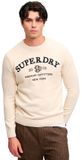 Superdry Applique Graphic Trui Heren XL Katoen Rainy Day Grey