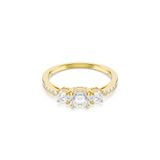 Swarovski Stilla Ring Dames 55 Transparant/Goud Metaal Kristal