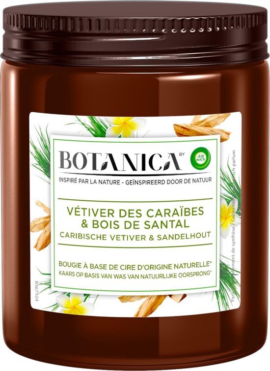 Botanica by Air Wick Geurkaars - Caribische Vetiver & Sandelhout