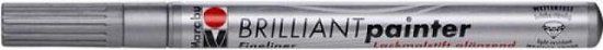 Marabu Brilliant painter 0.8 mm - Zilver