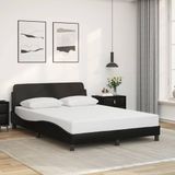 vidaXL Bedframe "Dover" Kunstleer Zwart 137x190 cm