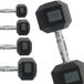 Body Revolution Haltères hexagonaux - Noir - 2x5kg - Revêtement en caoutchouc