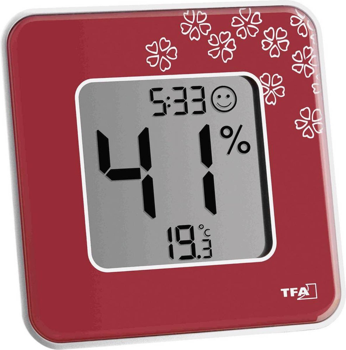 TFA Style Thermo- en hygrometer Rood