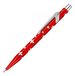 Caran d'Ache Metal-X Basic stifthouder met Zwitserse vlag, metalen behuizing, voor 0,7 mm potloodvullingen, lengte 12,5 cm, 0844.253, rood