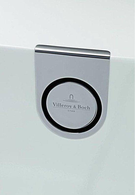 Villeroy & Boch Badwaste met toevoer voor Oberon 2.0 - Chroom