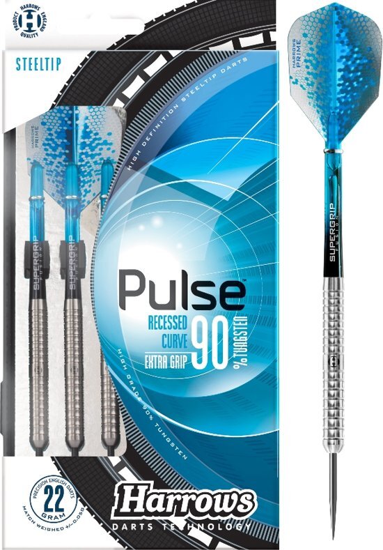 Harrows Pulse 90% TUNGSTEN 22 gram Steeltip Dartpijlen