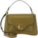Coccinelle Leren handtas schoudertas C-Me Calf Handbag Seagrass kaki