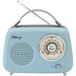 Halterrego Bluetooth-radio Retro Blauwgrijs