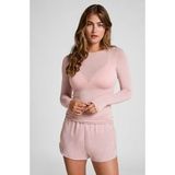 Hunkemöller super soft Boothals shirt met Cashmere Roze