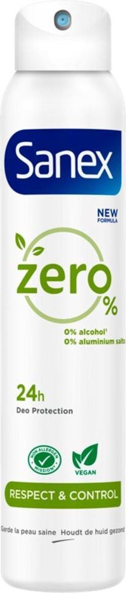 Sanex 6x Deodorant Spray Zero% Normale huid 200 ml