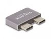 DeLOCK 60055 laptop dock & poortreplicator Docking USB 3.2 Gen 1 (3.1 Gen 1) Type-C Zwart