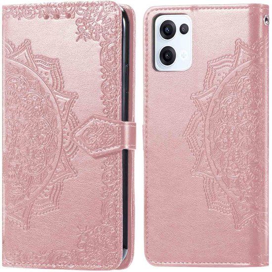 imoshion Mandala Bookcase - Geschikt voor Oppo Reno 13 - Rosé Goud