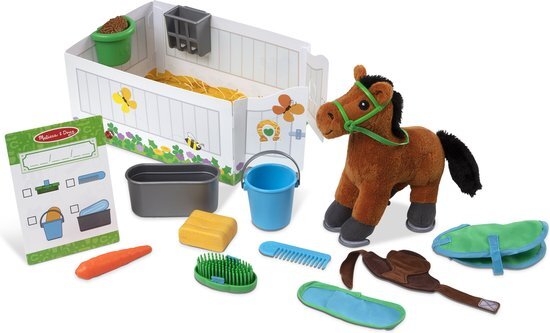 MELISSA & DOUG Melissa & Doug-paarden verzorging speelset