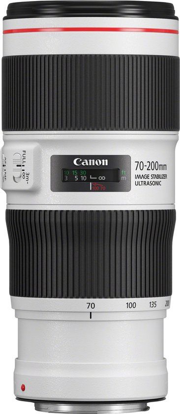 Canon EF 70-200mm f/4L IS II USM Lens - Black/White