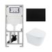 QeramiQ Dely Ensemble de toilettes - Blanc brillant