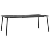 vidaXL Tuintafel Staal Antraciet 200x100x71 cm