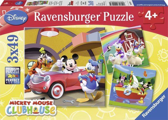Ravensburger Disney Mickey Mouse Puzzle - 3x49 Pieces - Kids Puzzle