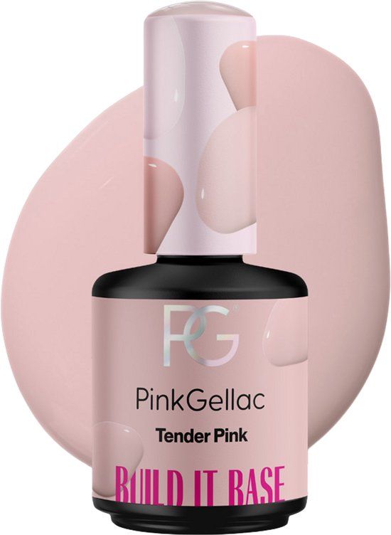 Pink Gellac Builder Gel - Build it Base Tender Pink - 15 ml
