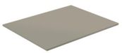 Saniclass Tops Topblad - 60x1.2x46cm - afgeronde hoeken - taupe
