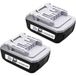 Powerwings 2x Batterie Pour Makita Bl1813g 18v 2,0ah Bl1815g Bl1820g Bl1840g Hp457d Df457d Dk18041 Dk18015 Écologique Lithium G-serie Akku