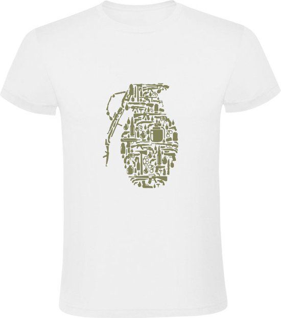 Sol's Granaat Heren T-shirt - Wit - 5XL - Katoen