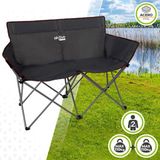 Merkloos 2-zitsbank Aktive Zwart Opvouwbaar 107 x 88 x 63 cm (2 Stuks)