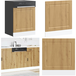Porto Panneau de lave-vaisselle Chêne artisanal 60x1,5x67 cm - Bois d'ingénierie - Armoire de cuisine