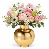 H&S Collection Vaas Dubai - goud - H28 x D23 cm - metaal