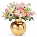 H&S Collection Vaas Dubai - goud - H28 x D23 cm - metaal