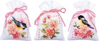 Vervaco Kruidenzakje Kit - Meesjes in Bloesems - Set van 3