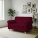 MB HOME BASIC Elastische bankhoes Iris Bordeaux 2-zits
