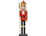 vidaXL - Kerstnotenkraker - TURKU - Rood - en - Zwart - 50 - cm